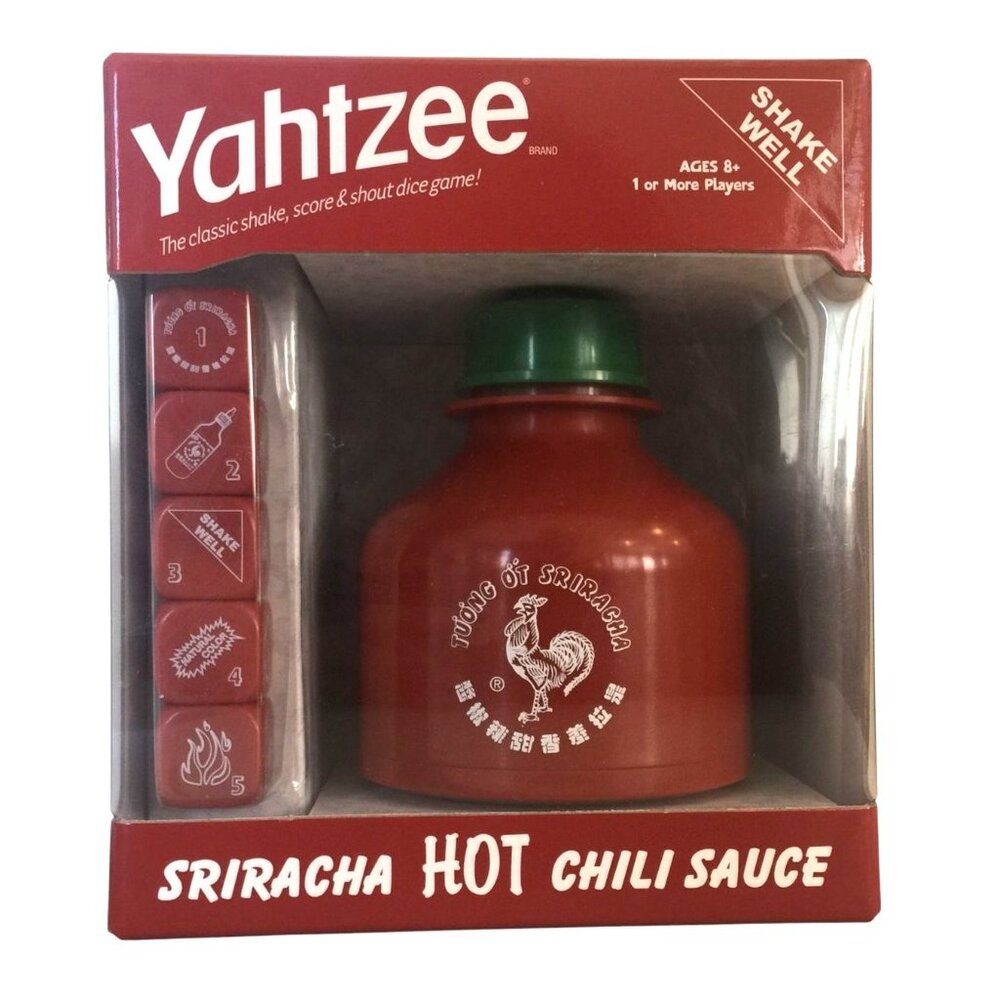 YAHTZEE Sriracha HOT Chili Sauce Classic Dice Game